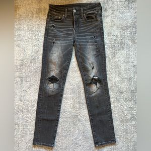 american eagle ripped jeans